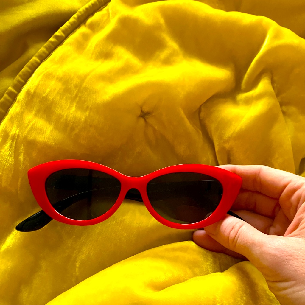 Vintage Red Sunglasses